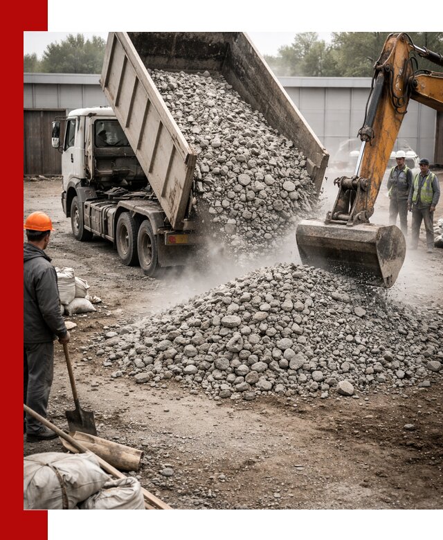 Доставка дробленого бетона в Алапаевске оптом и в розницу