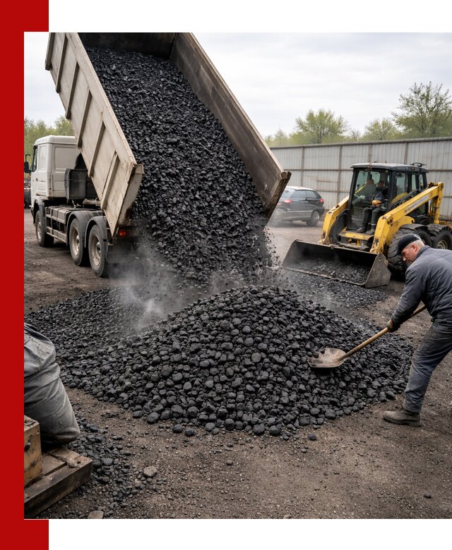 Доставка угля орех в Алапаевске оптом и в розницу