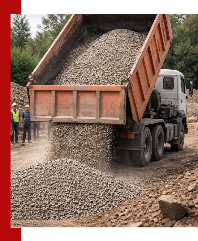 Доставка сыпучих материалов самосвалом в Алапаевске быстро и надежно