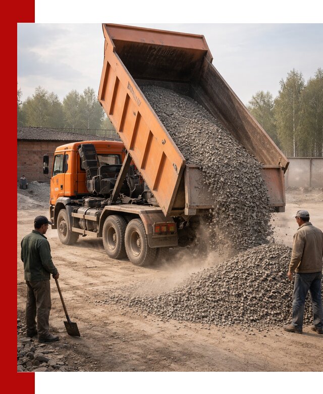 Доставка самосвалом 20 м3 в Алапаевске быстро и надежно