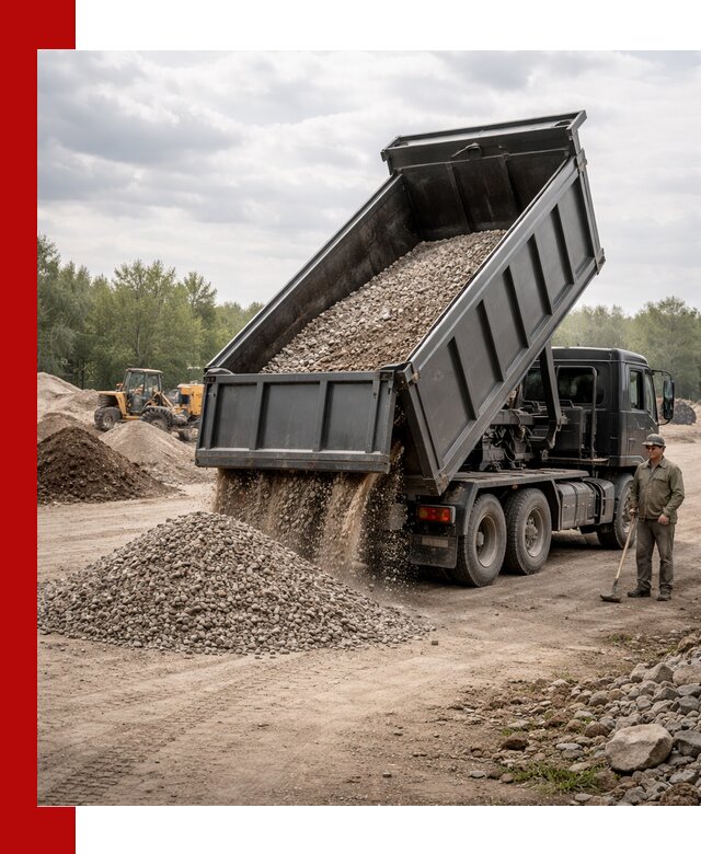 Доставка самосвалом 30 м3 по выгодным ценам в Алапаевске