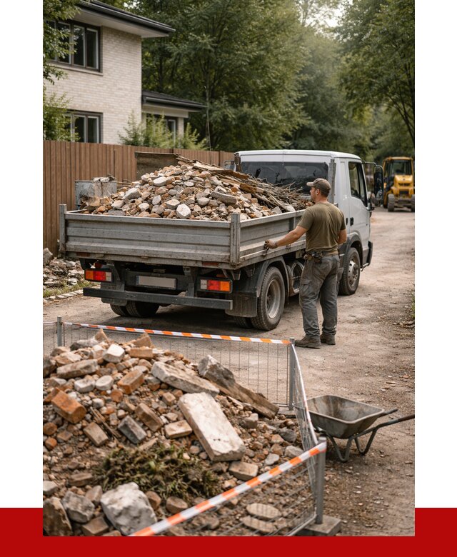 Вывоз строительного мусора с погрузкой в Алапаевске от 8029 р | ПРОНЕРУДЛпв