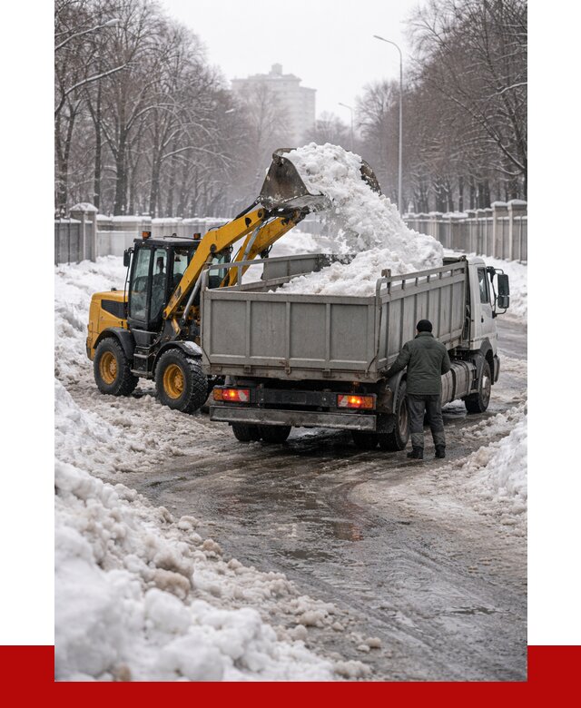 Вывоз снега с погрузкой в Алапаевске от 3747 р. ПРОНЕРУДЛпв