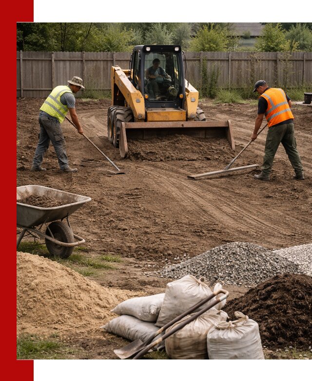 Выравнивание участка под строительство и благоустройство в Алапаевске
