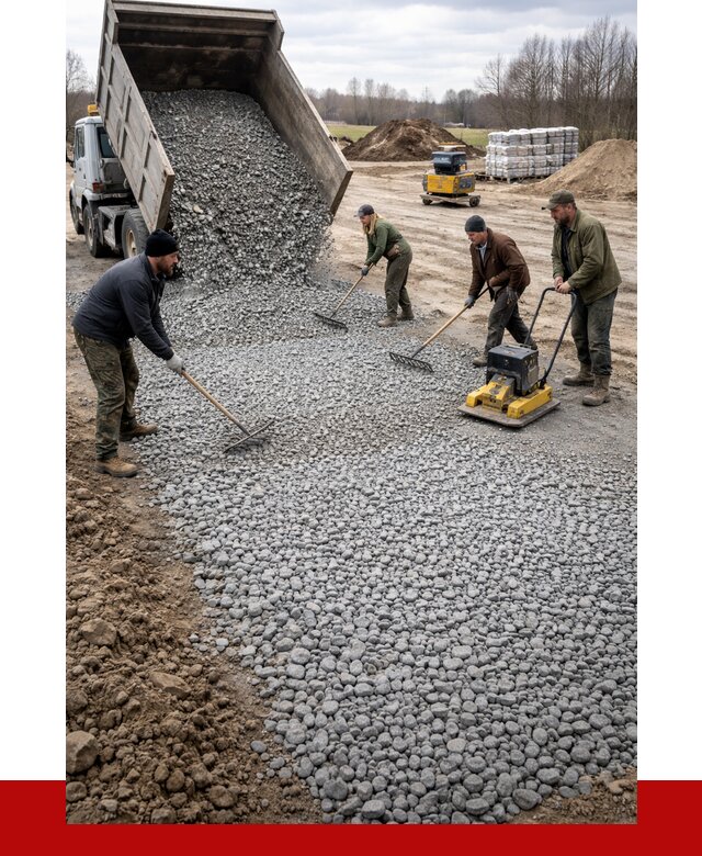Устройство щебеночной подушки в Алапаевске от 4817 р. ПРОНЕРУДЛпв